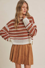 Load image into Gallery viewer, Sunset Drive Crochet Sweater