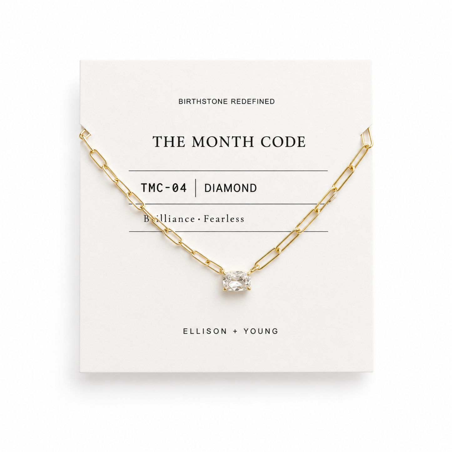The Month Code Birthstone Necklace Collection