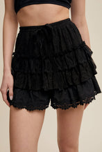 Load image into Gallery viewer, Ruffled Romance Lace Tiered Shorts