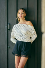 Load image into Gallery viewer, After Hours Lace Trim Classic Tailored Pleated Shorts