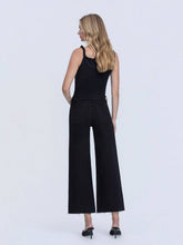 Load image into Gallery viewer, Onyx Cropped Wide Leg Jeans