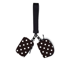 Load image into Gallery viewer, Polka Dot Dual Pouch Wristlet