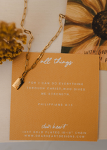 Load image into Gallery viewer, All Things  Mini Tag Necklace | Christian Jewelry