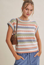 Load image into Gallery viewer, Seasonless Transitional Stripe Sweater  Vest