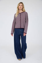 Load image into Gallery viewer, Soft Seasons Striped Cardigan