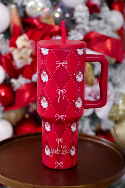 Santa's Signature Bow Tumbler