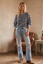 Load image into Gallery viewer, Oversized French Terry Striped Sweatshirt