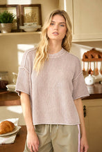 Load image into Gallery viewer, Faded Indigo Knit Sweater