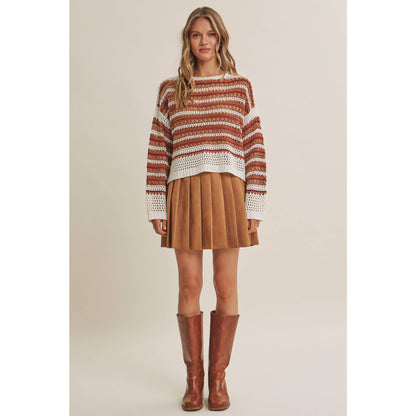 Rodeo Romance Vegan Suede Pleated Mini Skirt