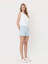 Load image into Gallery viewer, Soft Skies High-Rise Elastic Drawstring Shorts