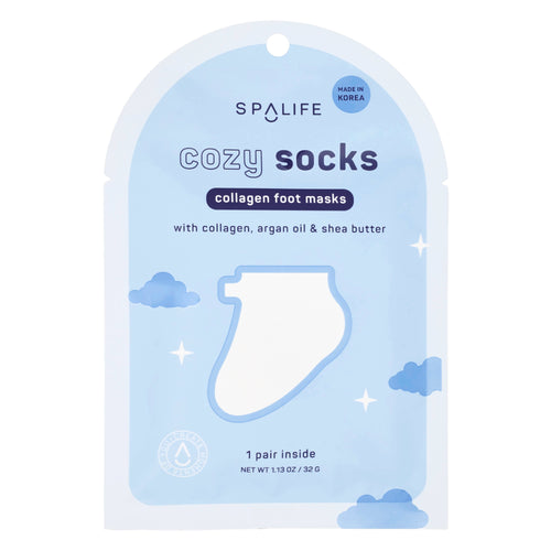 Christmas Holiday Cozy Socks Collagen Foot Masks - 1 Pair