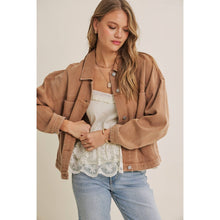 Load image into Gallery viewer, Rustic Road Mineral-Washed Twill Oversized Layering Jacket