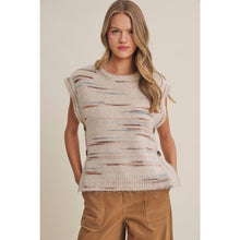Load image into Gallery viewer, Soft Horizon Space-Dye Side Button Sweater Vest