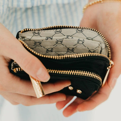 Nylon Cameron Double Zip Card Wallet