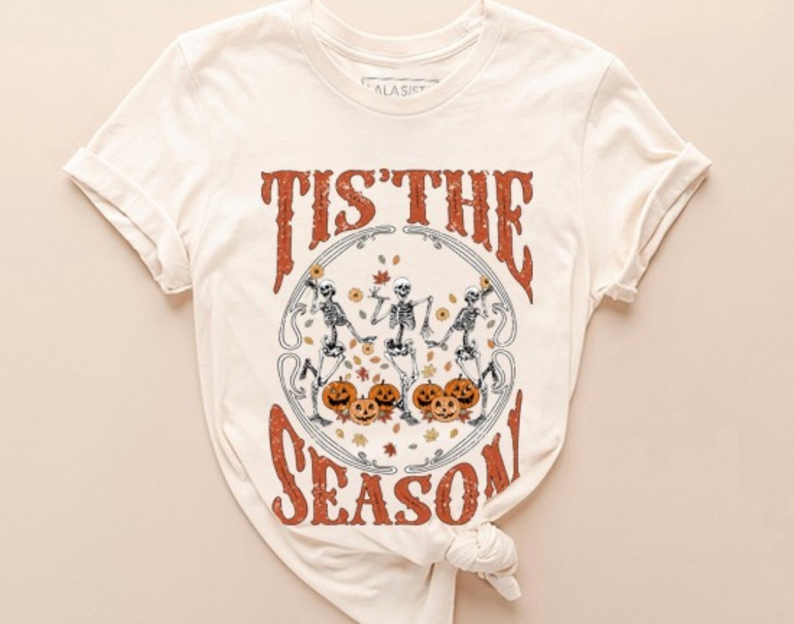 Skeleton Tis’ the Season Graphic Tee