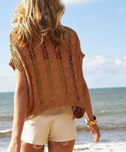 Load image into Gallery viewer, Walking on Sunshine Crochet Sweater Top