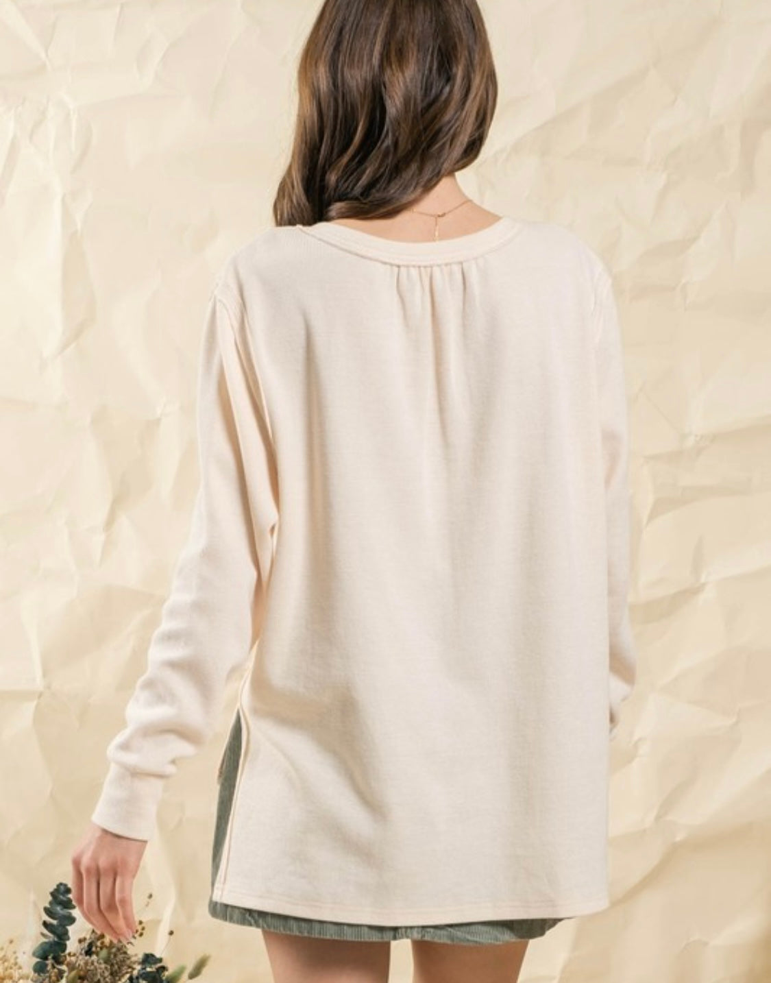 Cream Everyday Knit Top