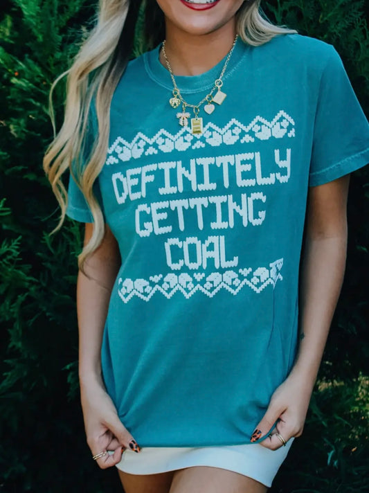 Definitely Getting Coal Comfort Colors Tee