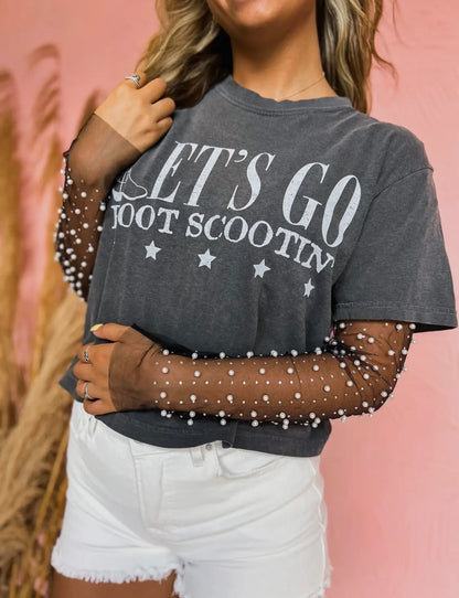 Let’s Go Boot Scootin’ Midi Tee