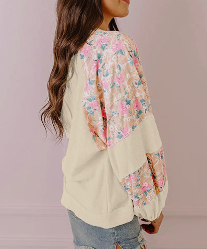 Cute as a Button Balloon Sleeve Top