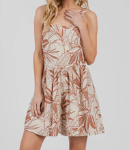 Load image into Gallery viewer, Palm Shores Printed Sleeveless Romper