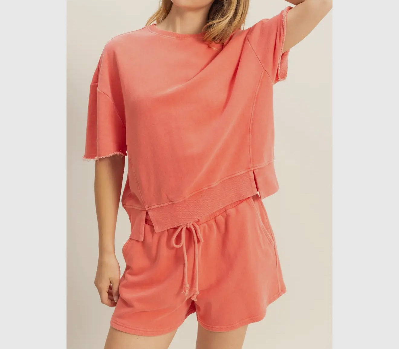 Keep it Comfy Short Sleeve Tee & Flowy Shorts Set