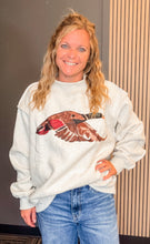 Load image into Gallery viewer, Duck Season Mallard Embroidered Mock-Neck Sweatshirt