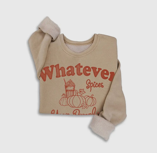 Whatever Spices Your Pumpkin Mineral Sweatshirt