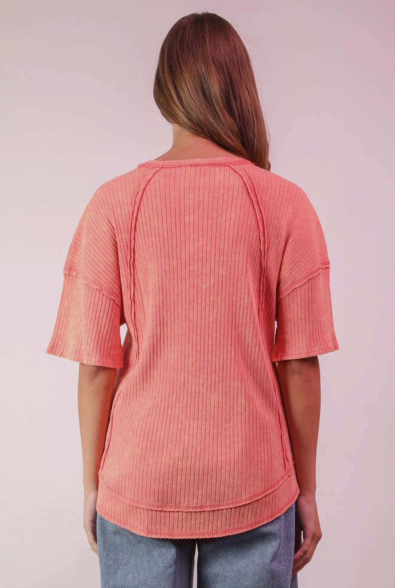 Easy to Style Oversized Ribbed Knit Top
