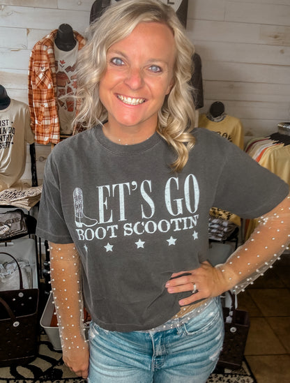 Let’s Go Boot Scootin’ Midi Tee