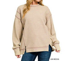 Load image into Gallery viewer, Things Change Acid Wash Pullover Top
