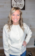 Load image into Gallery viewer, Pretty in Bows Snap Button Cardigan Sweater
