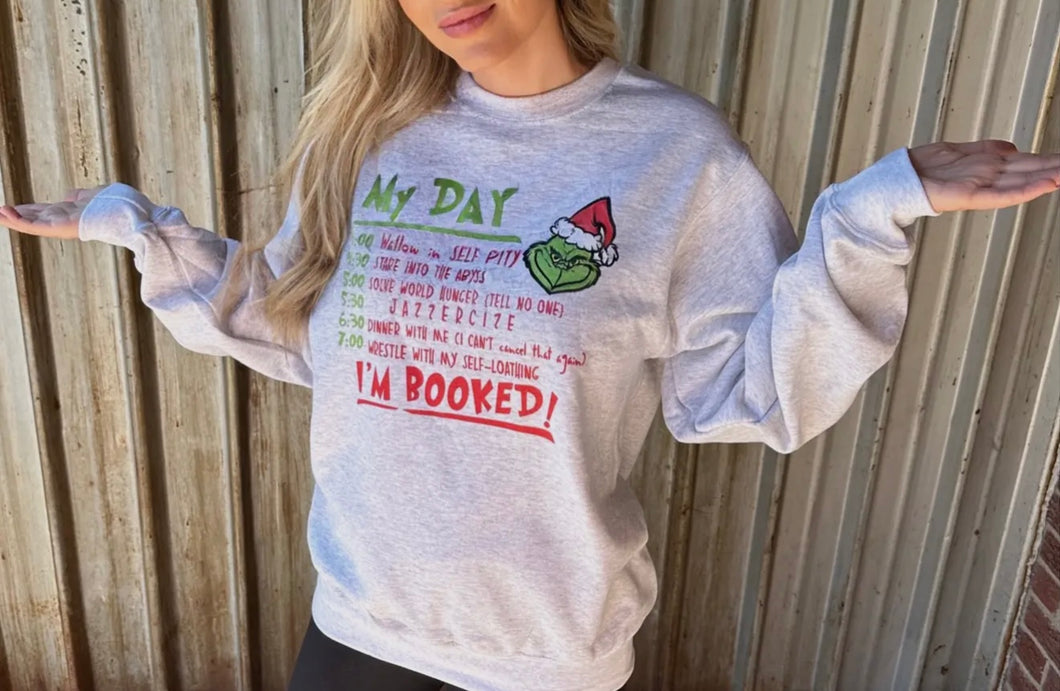 My Day is Booked Crewneck Sweatshirt
