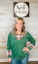 Load image into Gallery viewer, Juniper Plaid Pullover Top