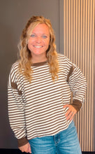 Load image into Gallery viewer, Espresso Yourself Striped Top