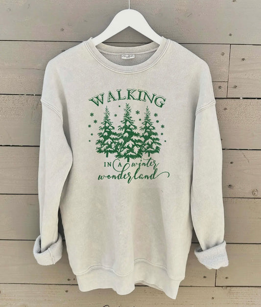 Walking in a Winter Wonderland Mineral Sweatshirt