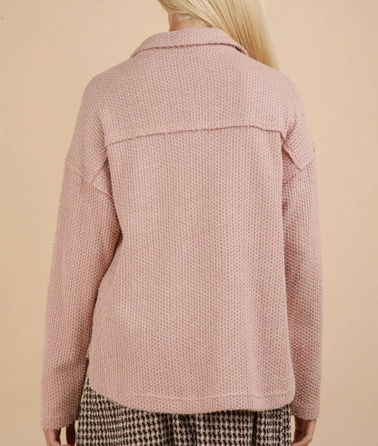 Pretty in Pink Henley Top