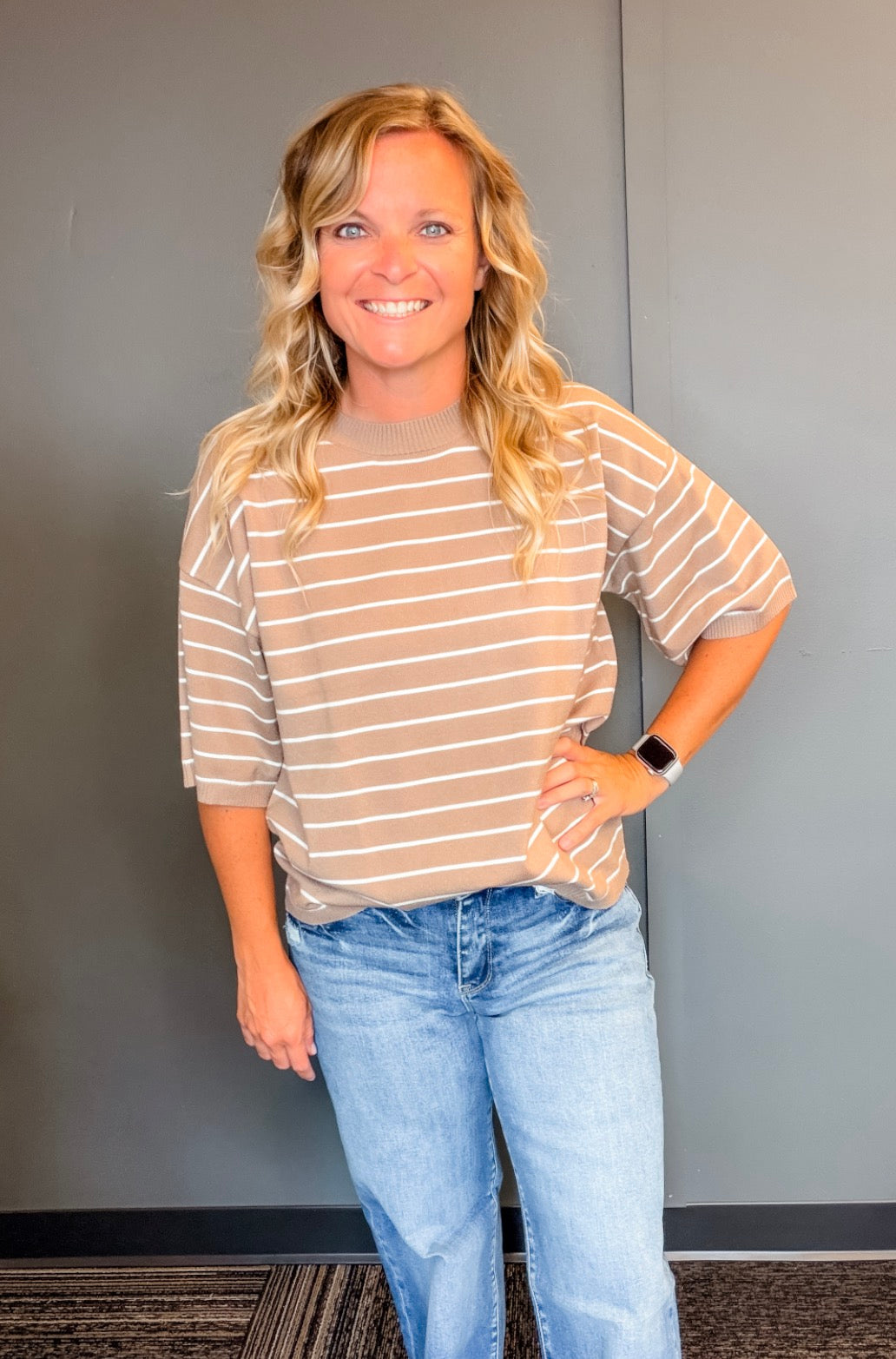 Sunny Stripes Knit Top