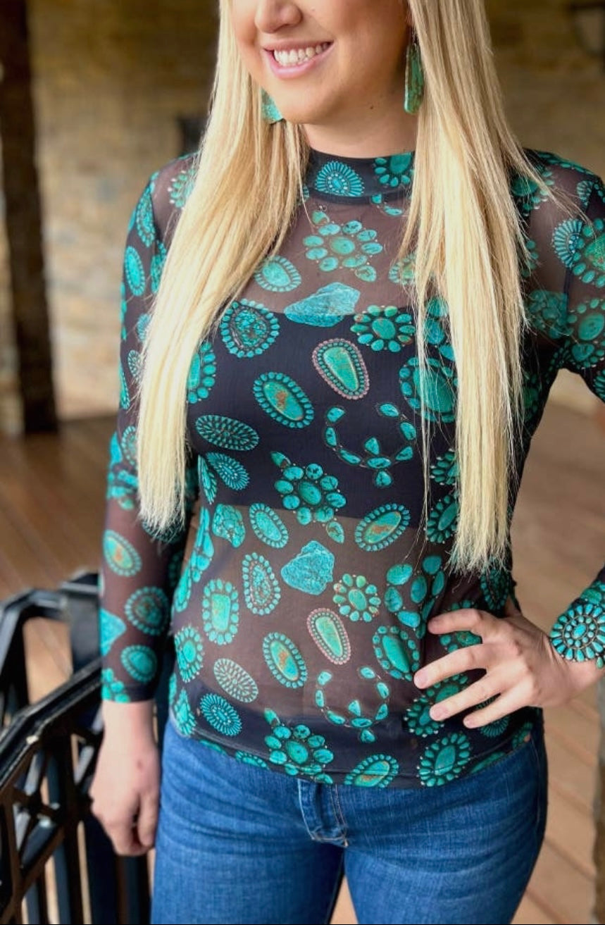 Forever in Turquoise Top