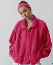 Load image into Gallery viewer, Hot Pink Fleece Jacket