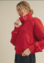 Load image into Gallery viewer, Funnel Neck Half Zip Pullover