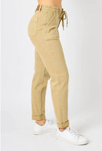 Load image into Gallery viewer, Khaki Judy Blue Cuffed Joggers