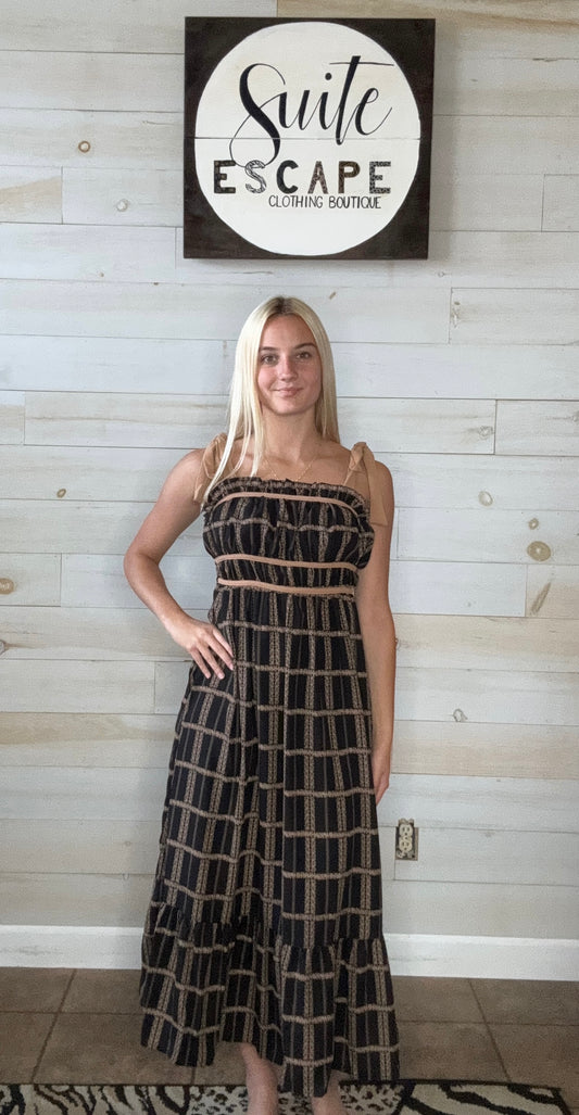 Mad About Plaid Midi Dress