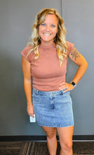 Load image into Gallery viewer, Southern Stitch Denim Mini Skirt