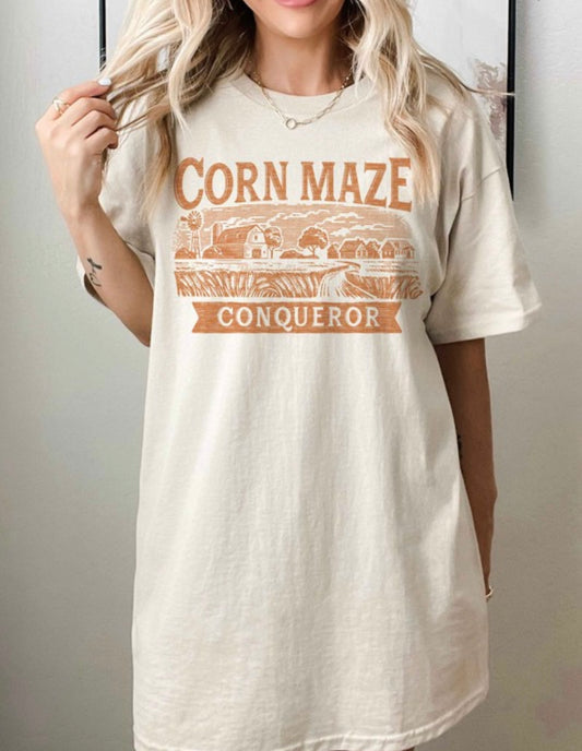 Corn Maze Conqueror Graphic Tee