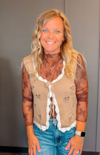 Load image into Gallery viewer, Saddle Up Sweater Vest Top