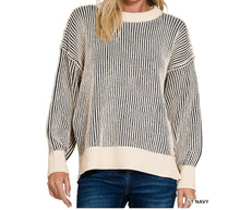 Load image into Gallery viewer, Embrace the Season Two Tone Sweater