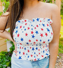 Load image into Gallery viewer, Oh My Stars Smocked Tube Top