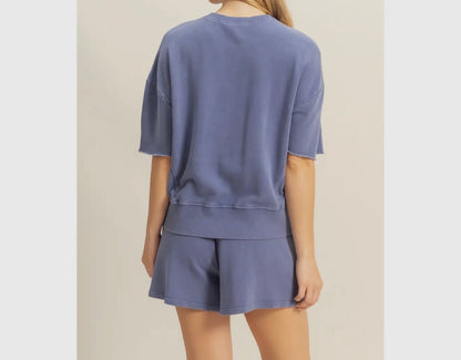 Keep it Comfy Short Sleeve Tee & Flowy Shorts Set