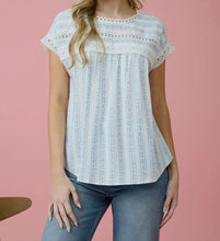 Load image into Gallery viewer, Fresh Blooms Lace Trim top